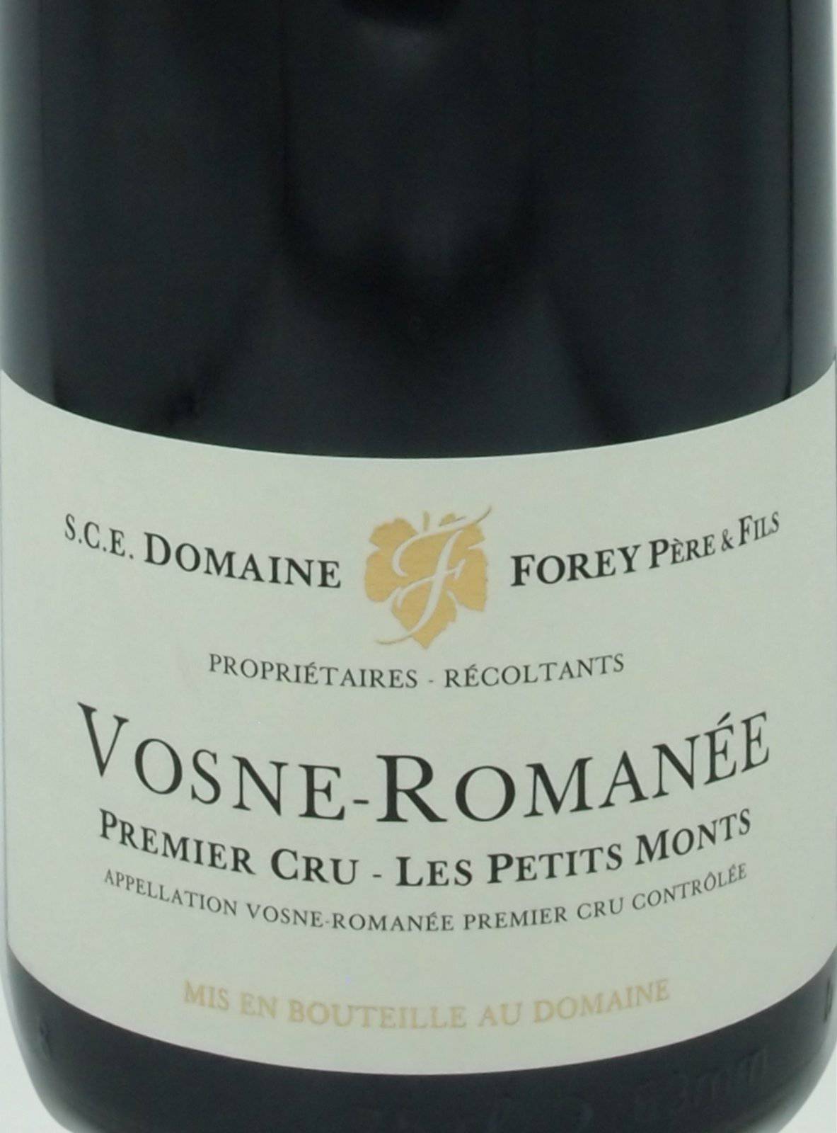 Forey P Re Fils Aoc Vosne Roman E Er Cru Petits Monts Rouge